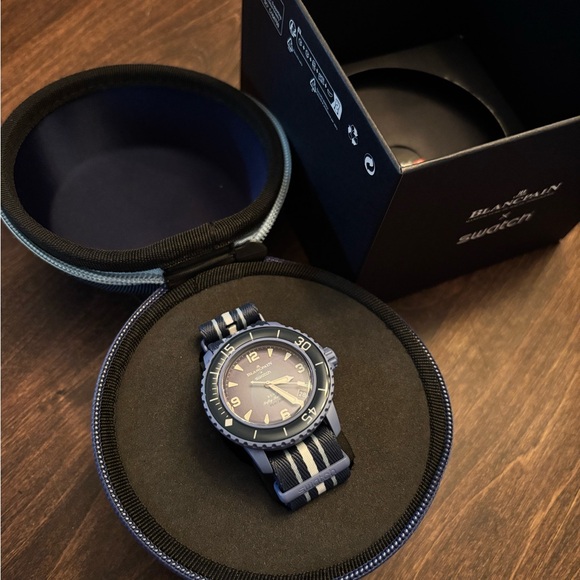 Swatch x Blancpain Fifty Fathoms Atlantic Ocean 42.3mm Blue Bioceramic BNIB
